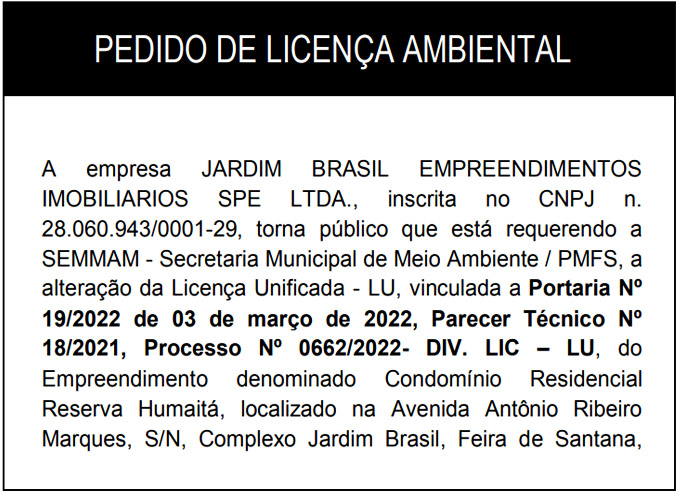 Licença ambiental 