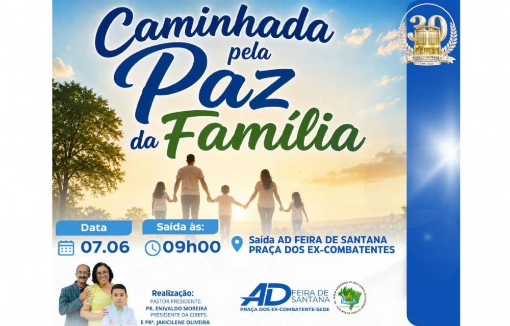 Caminhada da Família pela Paz será realizada com apoio da Secretaria da Mulher