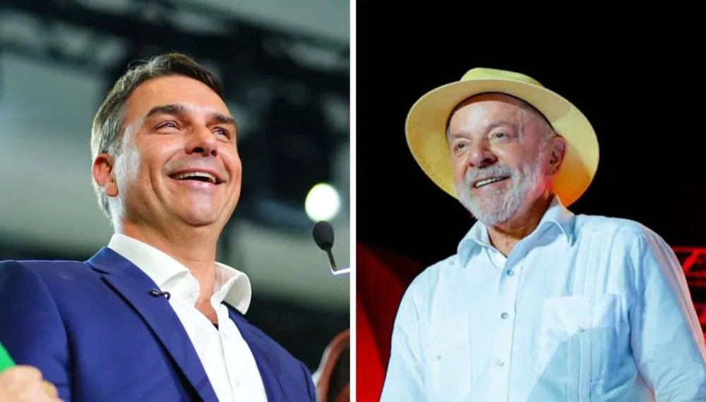 Flávio Bolsonaro (PL) e Lula (PT) disputarão dia 25/10 o segundo turno das Eleições 2026