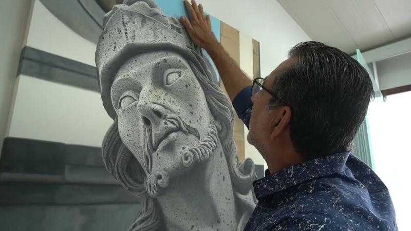 Artista feirense expõe obras inspiradas em Aleijadinho no Museu de Arte da Bahia