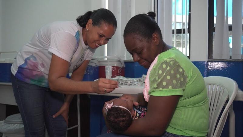 Mais de 550 crianças imunizadas contra a poliomielite no Dia D em Feira