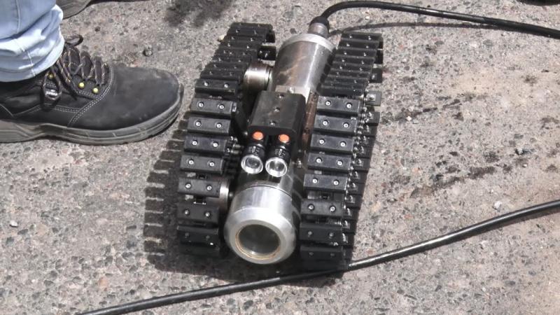 Robô é usado para vistoriar redes de drenagem depois de fortes chuvas